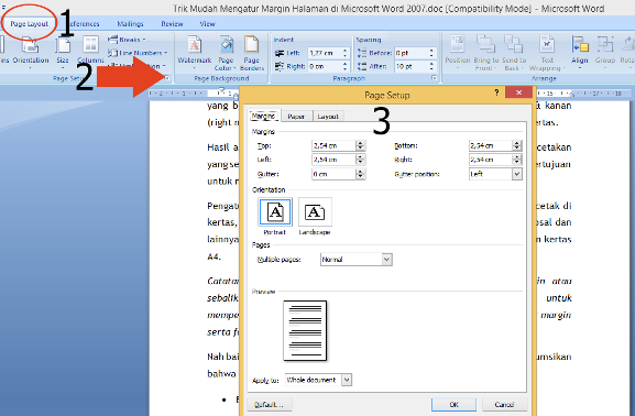 Trik Mudah Mengatur Margin Halaman di Microsoft Word 2007 [Panduan Pemula]